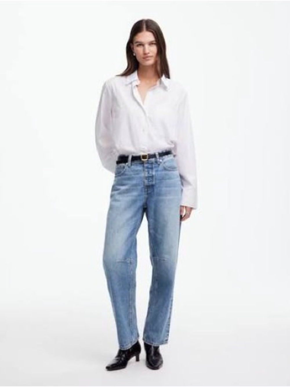 Madewell Darted Barrel Leg Jeans